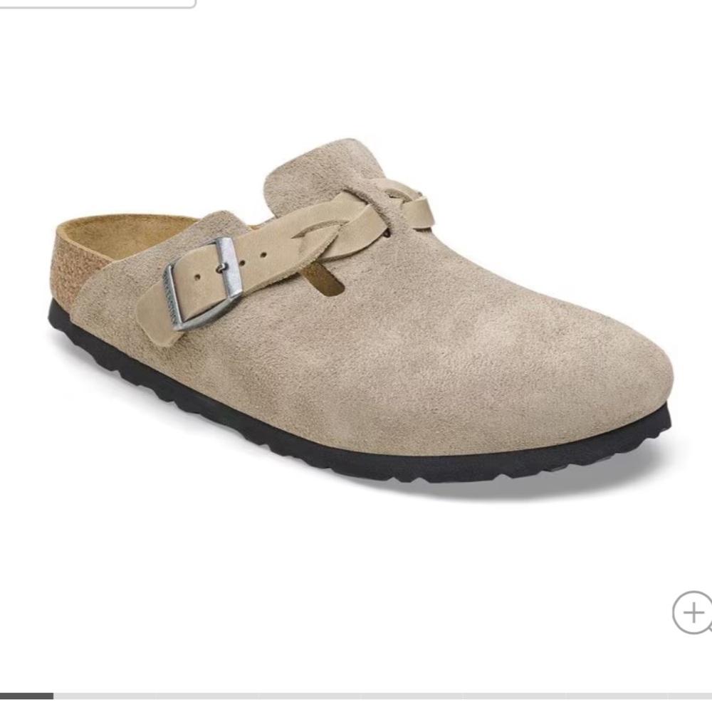 Birkenstock Braided Boston Suede Clogs